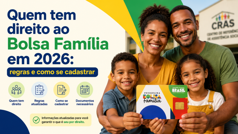 Quem tem direito ao Bolsa Família em 2026: regras e como se cadastrar