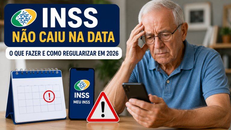 INSS não caiu na data: o que fazer e como regularizar em 2026