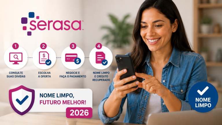 Como limpar o nome no Serasa em 2026: passo a passo completo