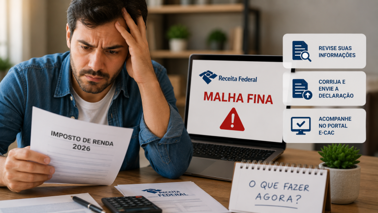 Caí na malha fina do IR 2026? Veja o que fazer agora
