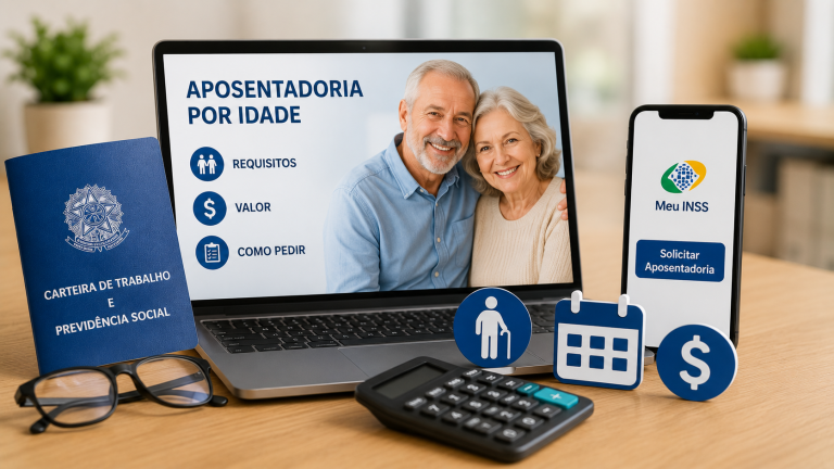 Aposentadoria por idade 2026: requisitos, valor e como pedir