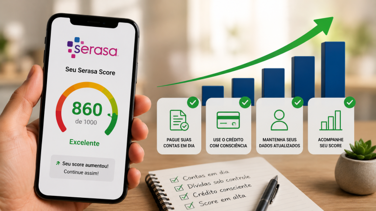 Como aumentar o Serasa Score em 2026: o que realmente funciona
