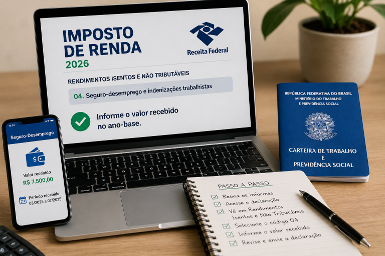 Como declarar o seguro-desemprego no Imposto de Renda 2026