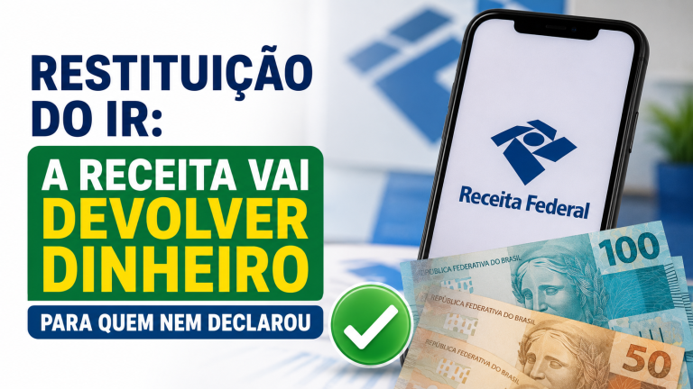 Restituição do IR: a Receita vai devolver dinheiro para quem nem declarou