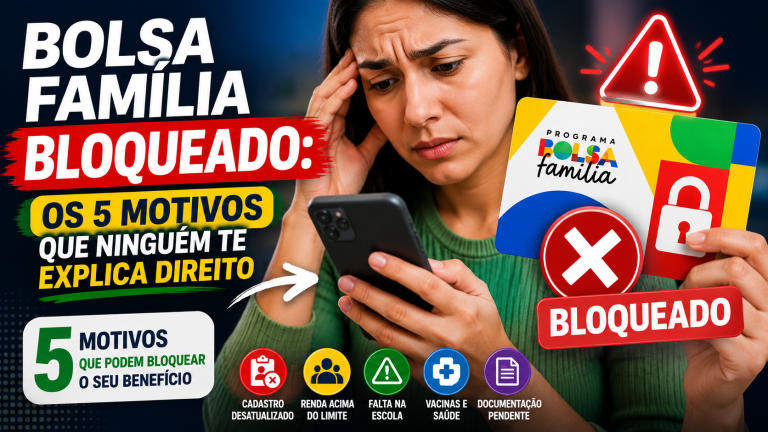 Bolsa Família bloqueado: os 5 motivos que ninguém te explica direito