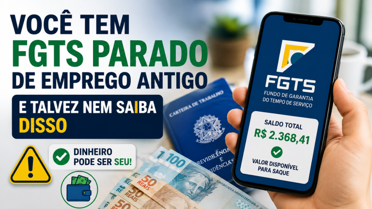 Você tem FGTS parado de emprego antigo e talvez nem saiba disso