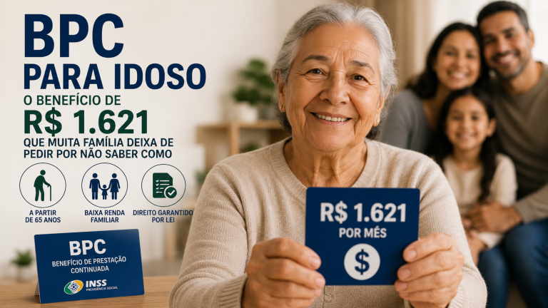BPC para idoso: o benefício de R$ 1.621 que muita família deixa de pedir por não saber como